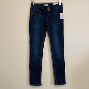 Girls size 12 MUDD dark blue jeggings skinny stretch jeans NWT